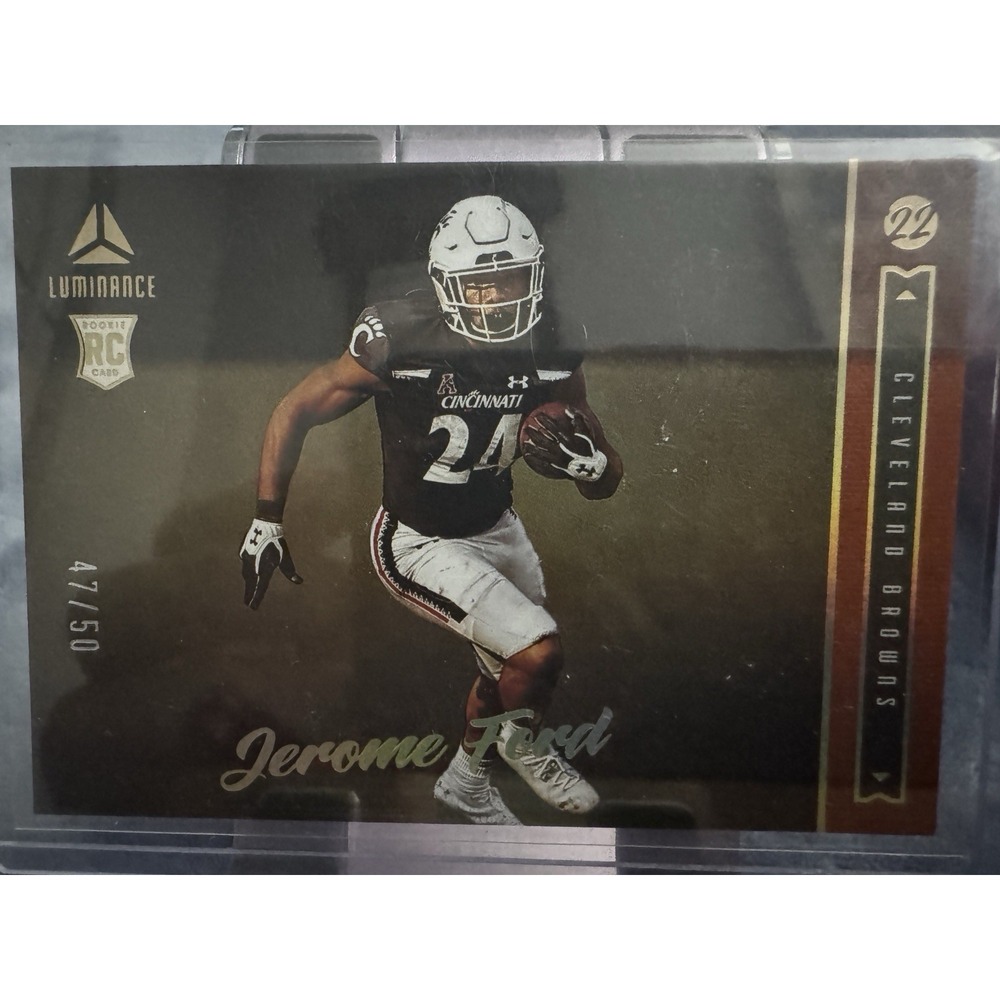 2022 Panini Luminance - Rookie Jerome Ford‎ #182 Orange 47 /50 (RC)